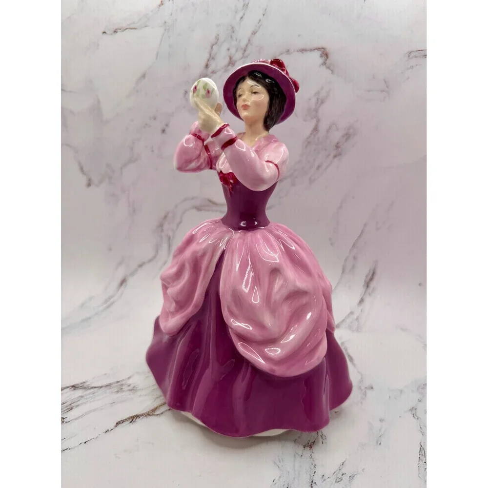 Royal Doulton Lady Pamela HN 2718 Pink Magenta Bone China Figurine England 1973